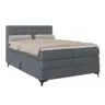 Boxspringbett MITTO Blaugrau 140x200 cm