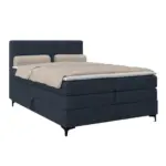 M&ouml;belix Boxspringbett MITTO Dunkelblau 140x200 cm