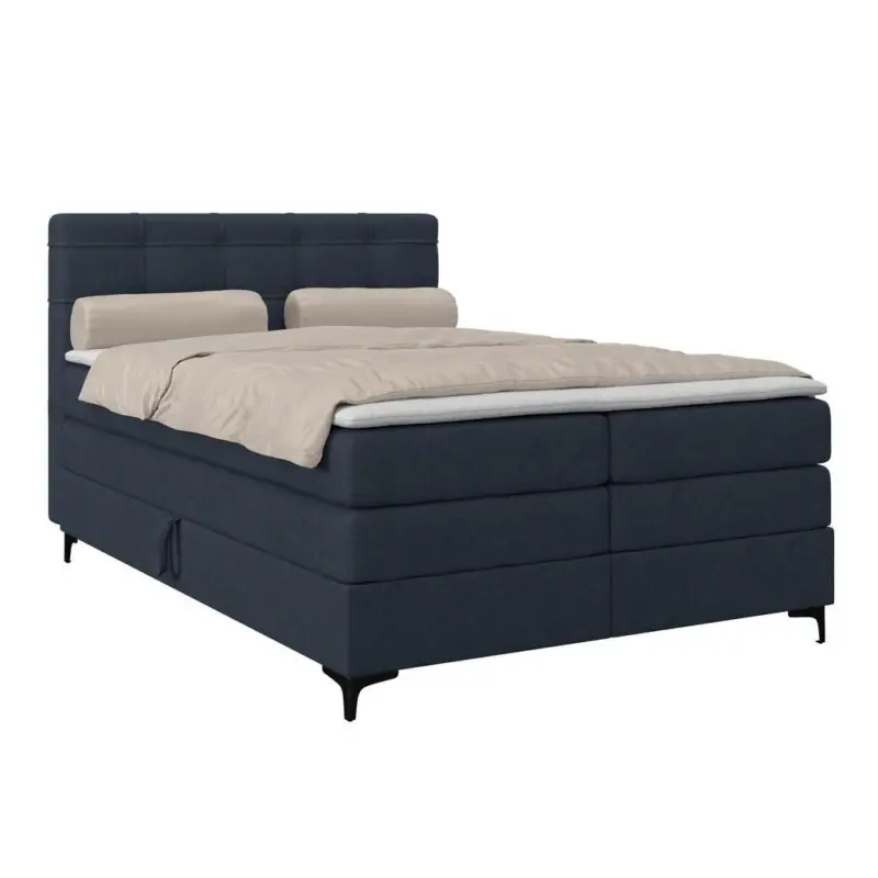 Boxspringbett MITTO Dunkelblau 140x200 cm