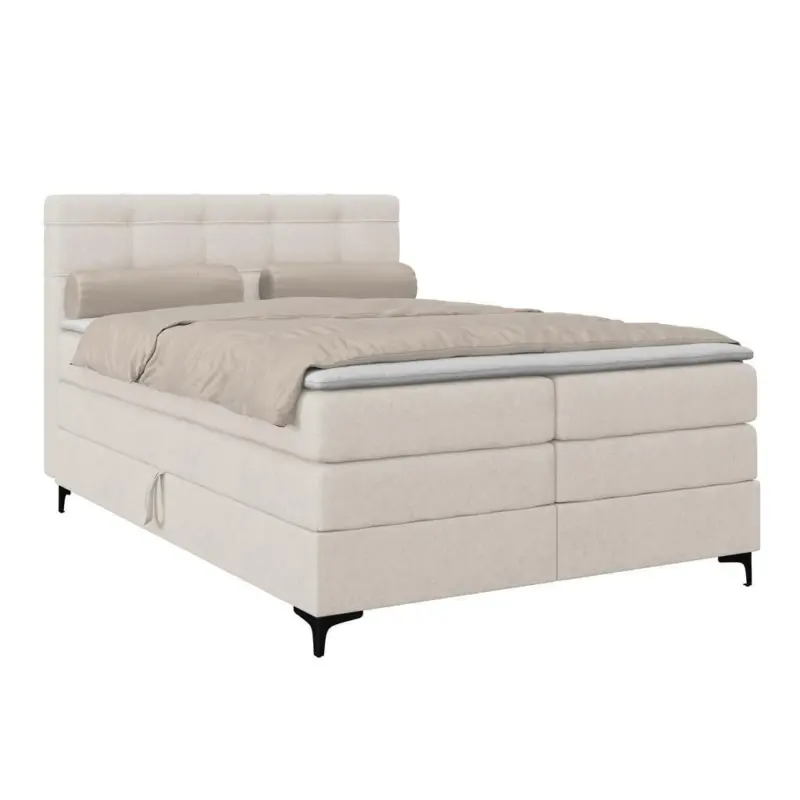 Boxspringbett MITTO Creme 140x200 cm