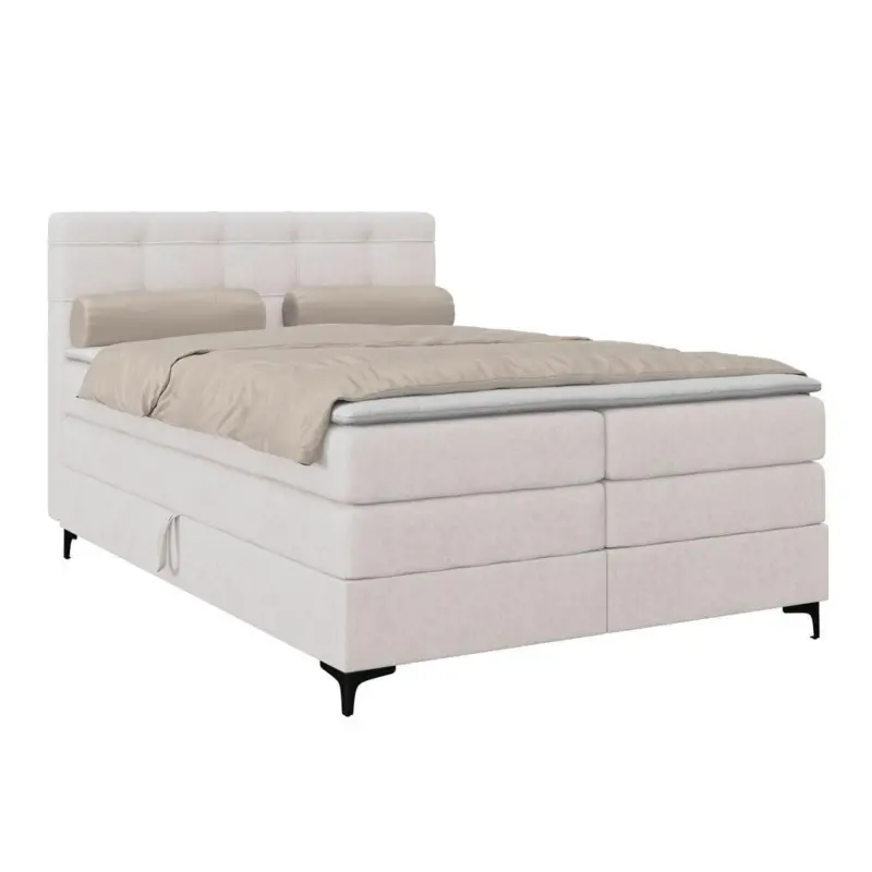 Boxspringbett MITTO Champagner 140x200 cm