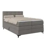 M&ouml;belix Boxspringbett MITTO Taupe 140x200 cm