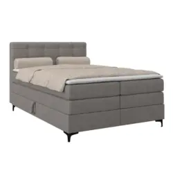 Boxspringbett MITTO Taupe 140x200 cm