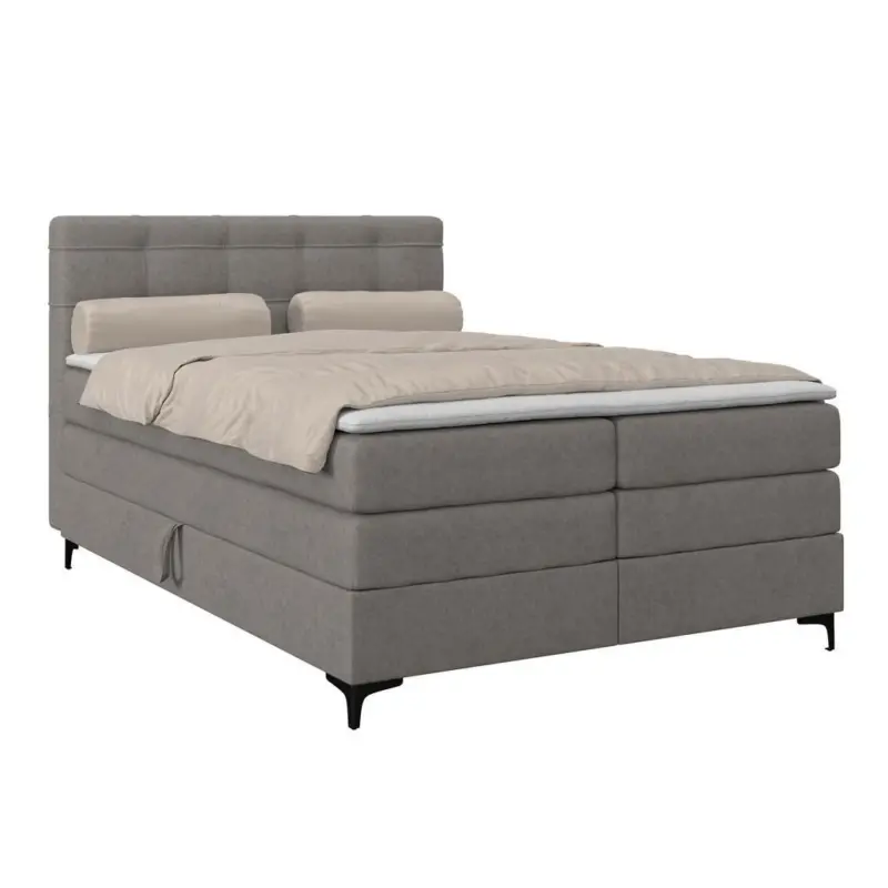 Boxspringbett MITTO Taupe 140x200 cm