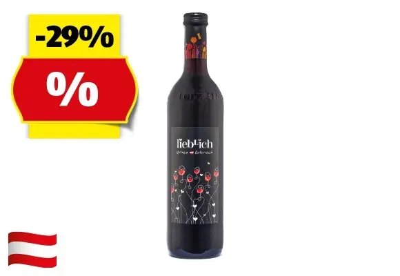 Rotwein lieblich, 0,75 l