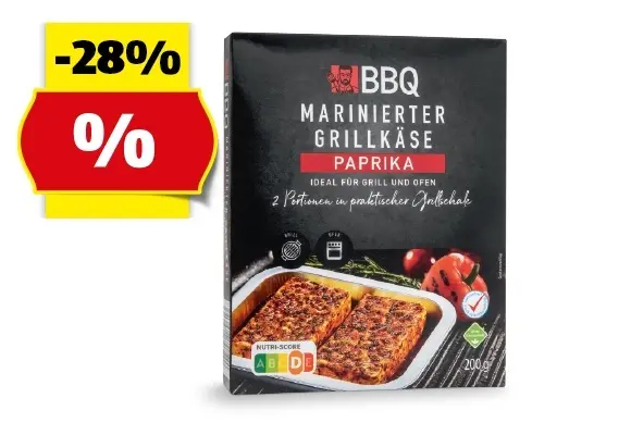 BBQ marinierter Grillk&auml;se, 200 g