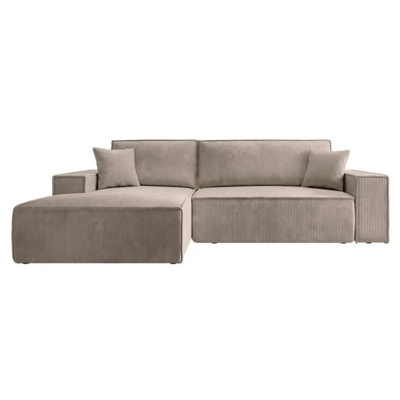 Ecksofa Farese Beige Cord