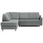 XXXLutz Lauterach - Ihr M&ouml;belhaus bei Bregenz Ecksofa in Mikrovelours Graugr&uuml;n 208/227 cm