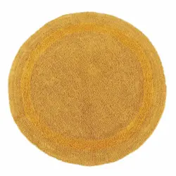 Badematte 80 cm rund, 100% Baumwolle, wendbar