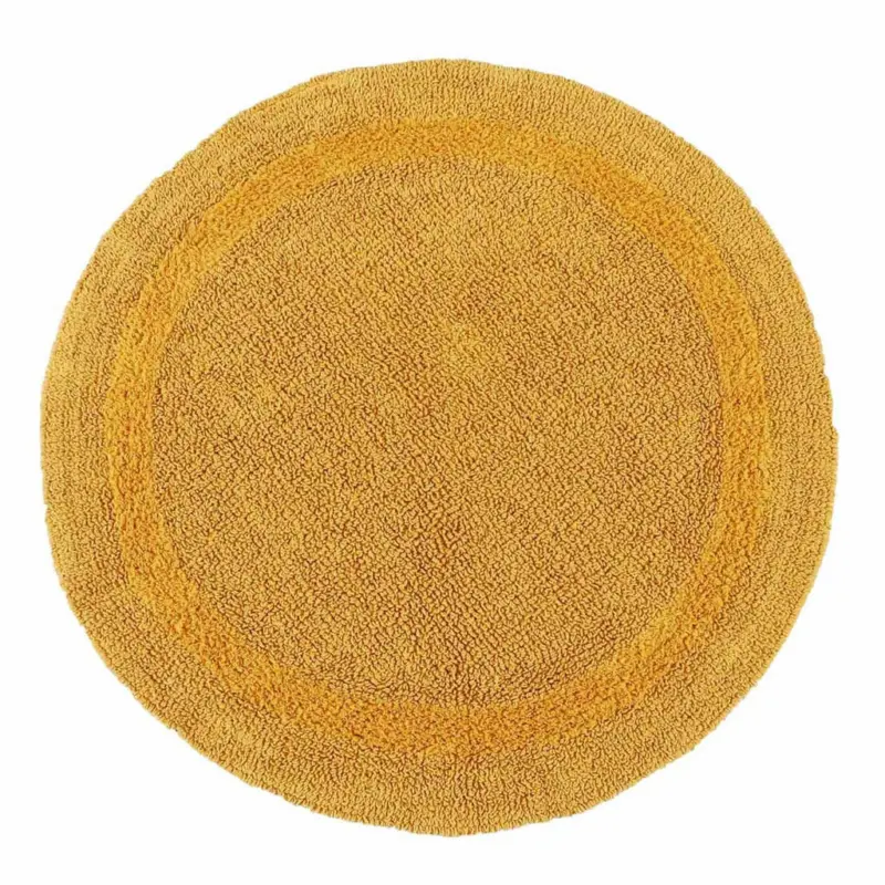 Badematte 80 cm rund, 100% Baumwolle, wendbar
