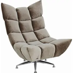 Sessel in Samt Grau