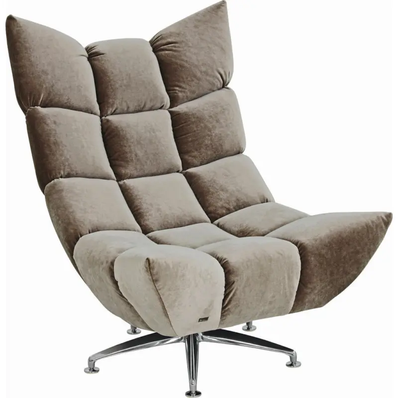 Sessel in Samt Grau