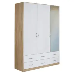 Dreht&uuml;renschrank 136/197/54 cm 3-t&uuml;rig