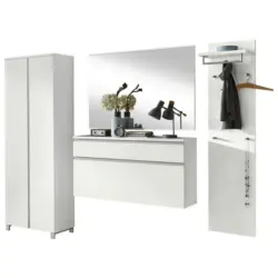 Garderobe 4-teilig in 250/196/37 cm