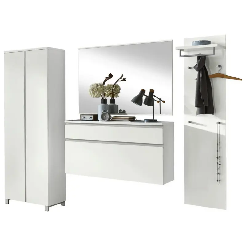 Garderobe 4-teilig in 250/196/37 cm