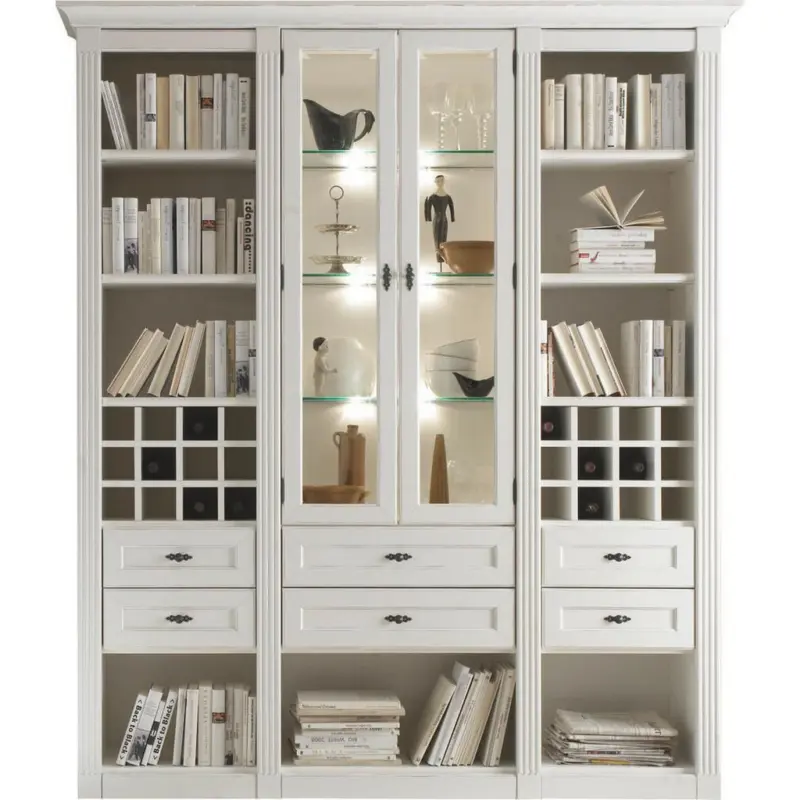 B&uuml;cherwand 195/226/46 cm Wei&szlig;