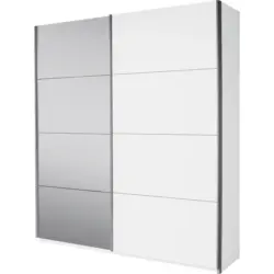 Schwebet&uuml;renschrank in Wei&szlig;