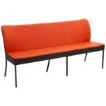 XXXLutz Lauterach - Ihr M&ouml;belhaus bei Bregenz Sitzbank 300/89/65 cm in Anthrazit, Orange