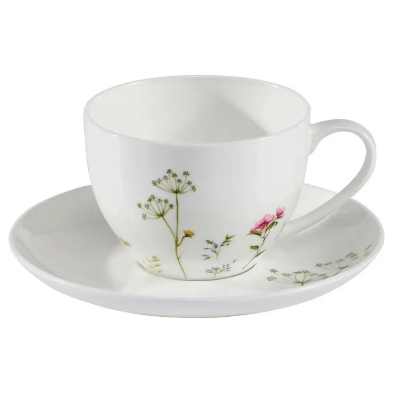 Cappuccinotasse MIT Untertasse Wildflower