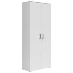 Mehrzweckschrank 80/195/40 cm in Wei&szlig;