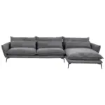 XXXLutz Lauterach - Ihr M&ouml;belhaus bei Bregenz Ecksofa in Webstoff Anthrazit 338/165 cm