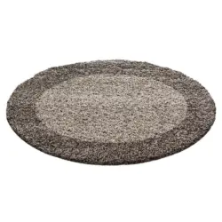 Hochflorteppich 120 cm Life 1503 Taupe