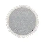 XXXLutz Lauterach - Ihr M&ouml;belhaus bei Bregenz Handwebteppich 140/140 cm Colored macrame four Creme, Pastellblau
