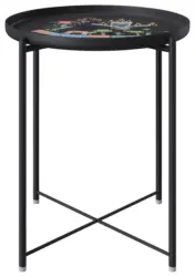 Beistelltisch Minecraft ca. 47x47x51 cm Schwarz