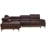 XXXLutz Lauterach - Ihr M&ouml;belhaus bei Bregenz Ecksofa in Lederlook Dunkelbraun 226/282 cm