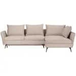 XXXLutz Lauterach - Ihr M&ouml;belhaus bei Bregenz Ecksofa in Webstoff Beige 282/182 cm