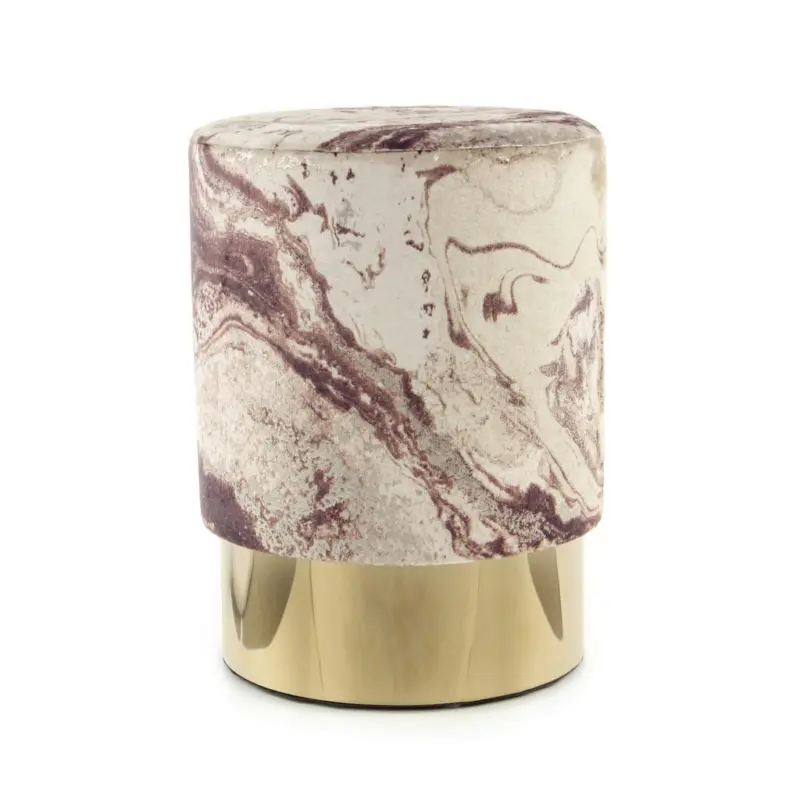 Hocker in Textil Bronzefarben