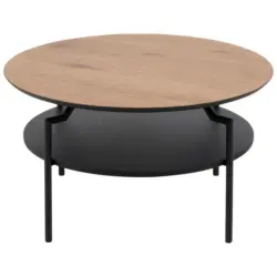 Couchtisch in Metall, Holzwerkstoff 80/80/45 cm