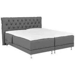 Boxspringbett 180/200 cm in Grau