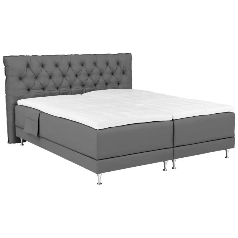 Boxspringbett 180/200 cm in Grau