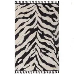 Hochflorteppich 200/300 cm Schwarz