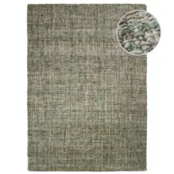 Wollteppich 120/170 cm Gr&uuml;n