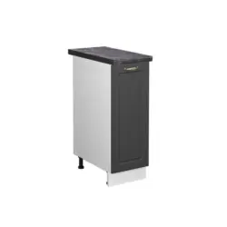 Apothekerschrank Fame-Line Anthrazit-Gold Landhaus 30 cm , AP Anthrazit