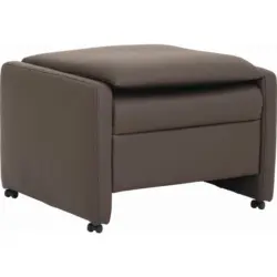 Hocker in Leder Schlammfarben