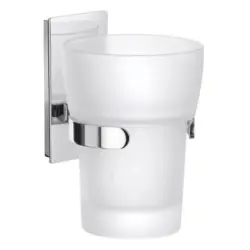 Zahnputzbecher Metall, Glas