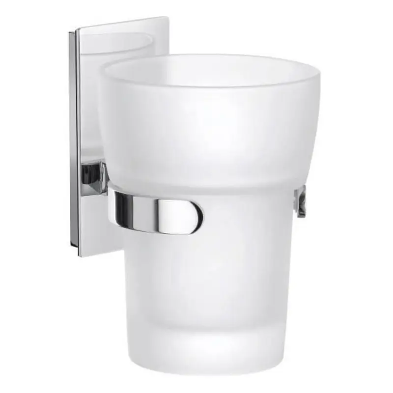 Zahnputzbecher Metall, Glas