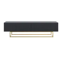 Tv-Schrank Veldio Schwarz Gold 175 cm