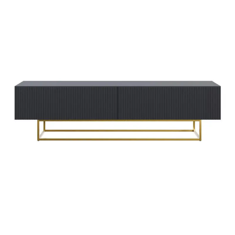 Tv-Schrank Veldio Schwarz Gold 175 cm