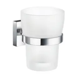 Zahnputzbecher Metall, Glas