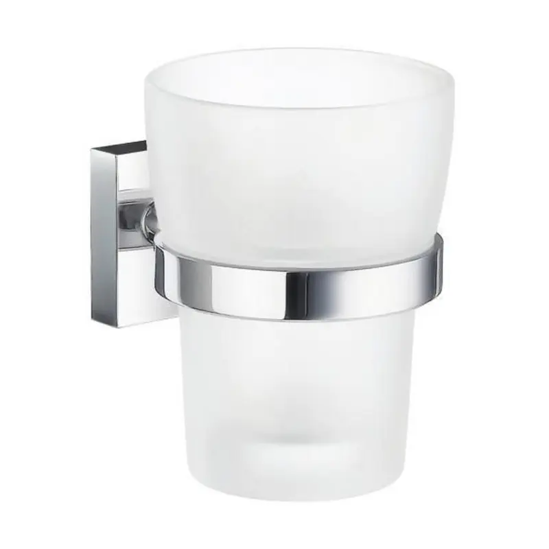Zahnputzbecher Metall, Glas