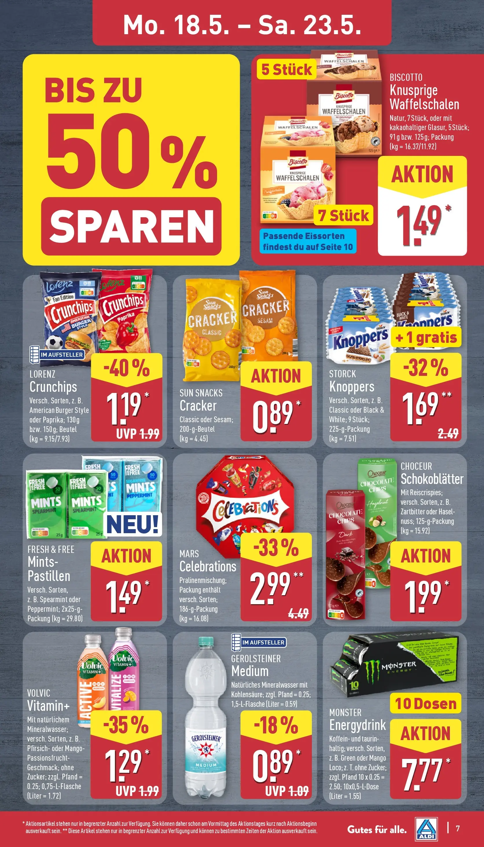 Aldi - ALDI Nord: Wochenangebote (ab 17.05.2026) » Angebote Online | Seite: 8 | Produkte: Paprika, Mango, Knoppers, Lorenz crunchips