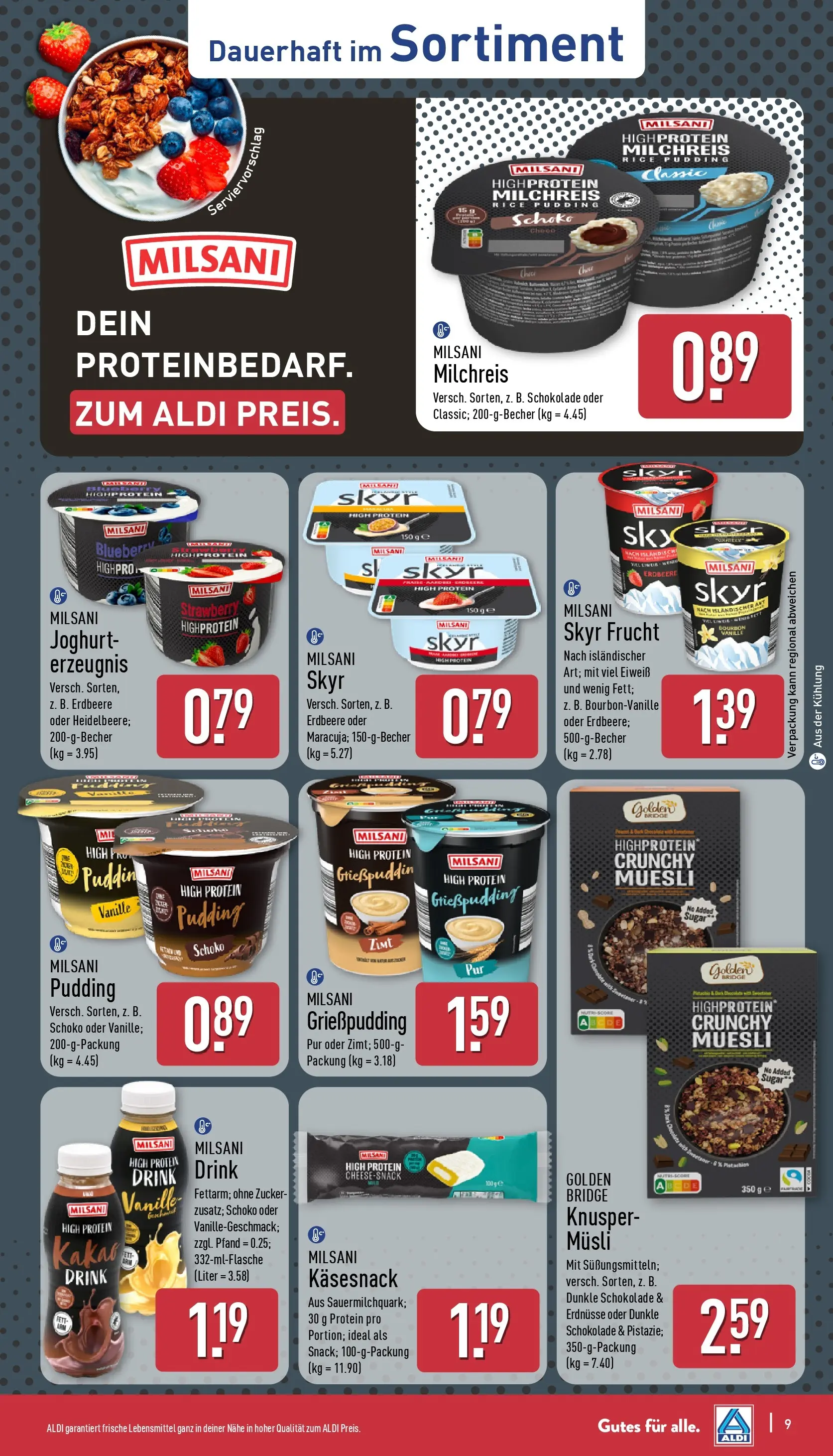 Aldi - ALDI Nord: Wochenangebote (ab 17.05.2026) » Angebote Online | Seite: 10 | Produkte: Joghurt, Schokolade, Pudding, Dunkle schokolade