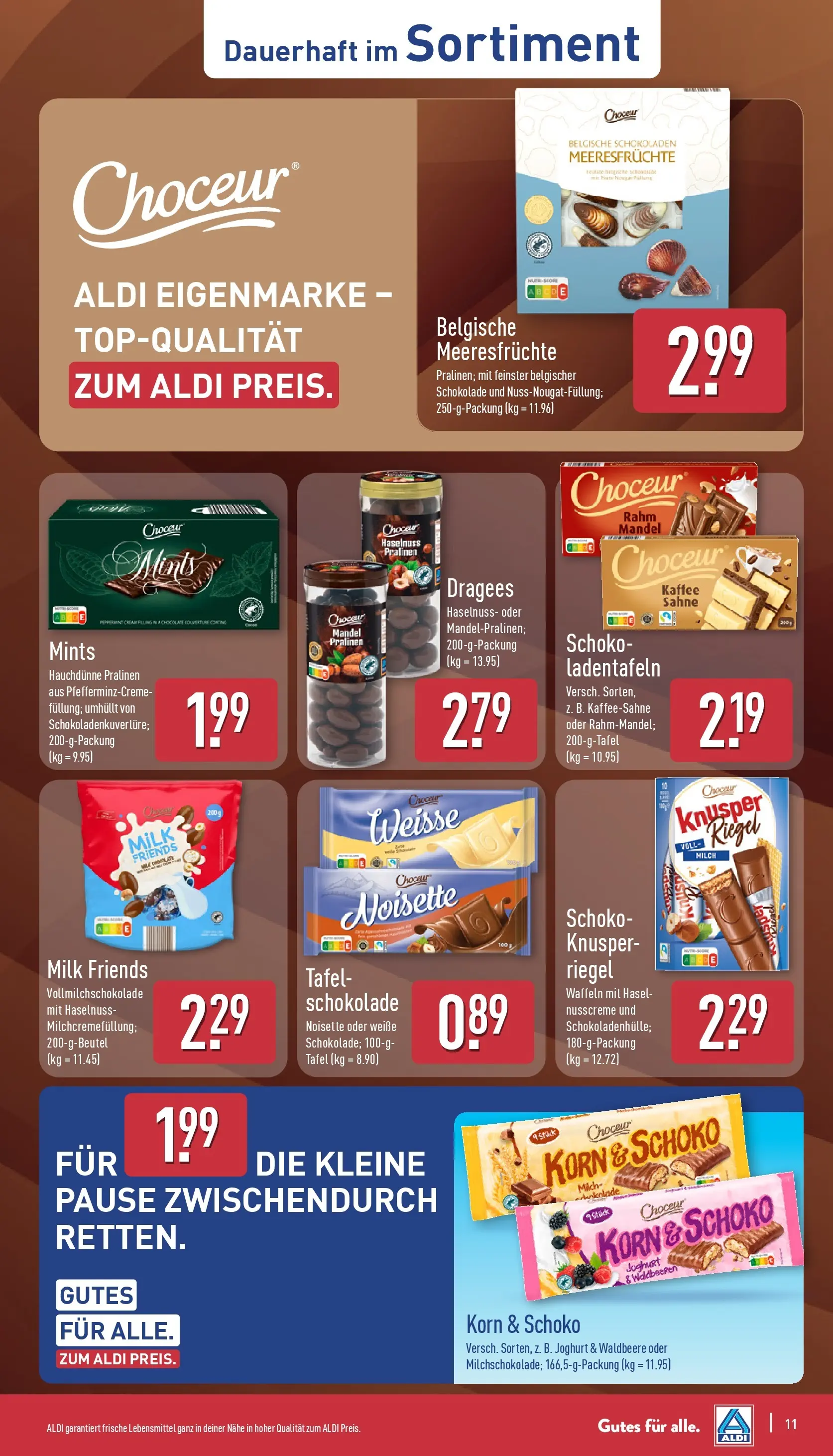 Aldi - ALDI Nord: Wochenangebote (ab 17.05.2026) » Angebote Online | Seite: 12 | Produkte: Milch, Schokolade, Waffeln, Sahne