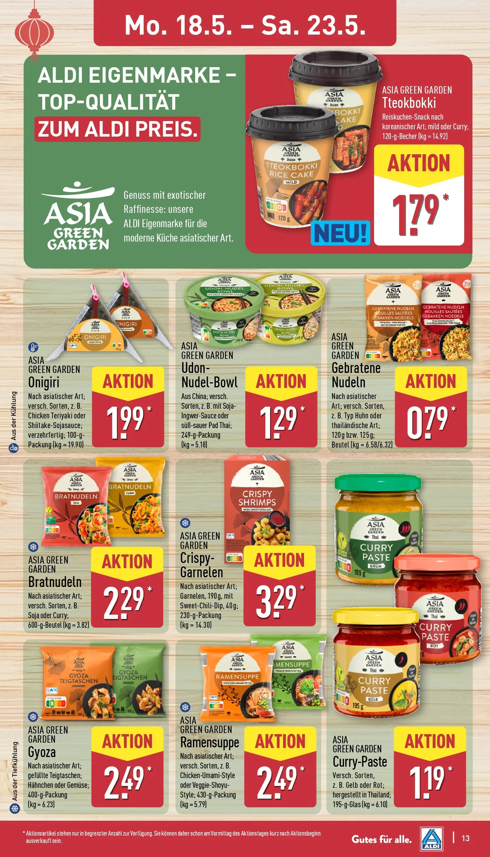 Aldi - ALDI Nord: Wochenangebote (ab 17.05.2026) » Angebote Online | Seite: 14 | Produkte: Hahnchen, Küche, Garnelen, Nudeln