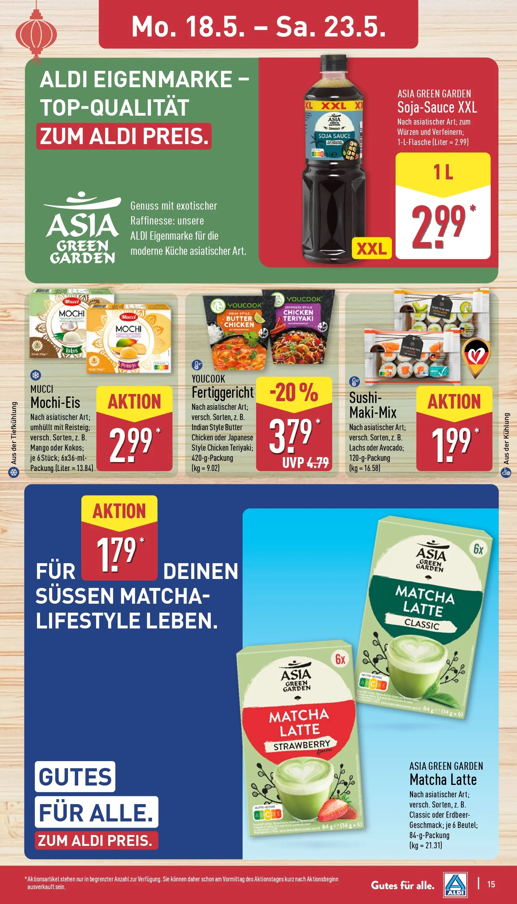 Aldi - ALDI Nord: Wochenangebote (ab 17.05.2026) » Angebote Online | Seite: 16 | Produkte: Youcook, Butter, Lachs, Mochi