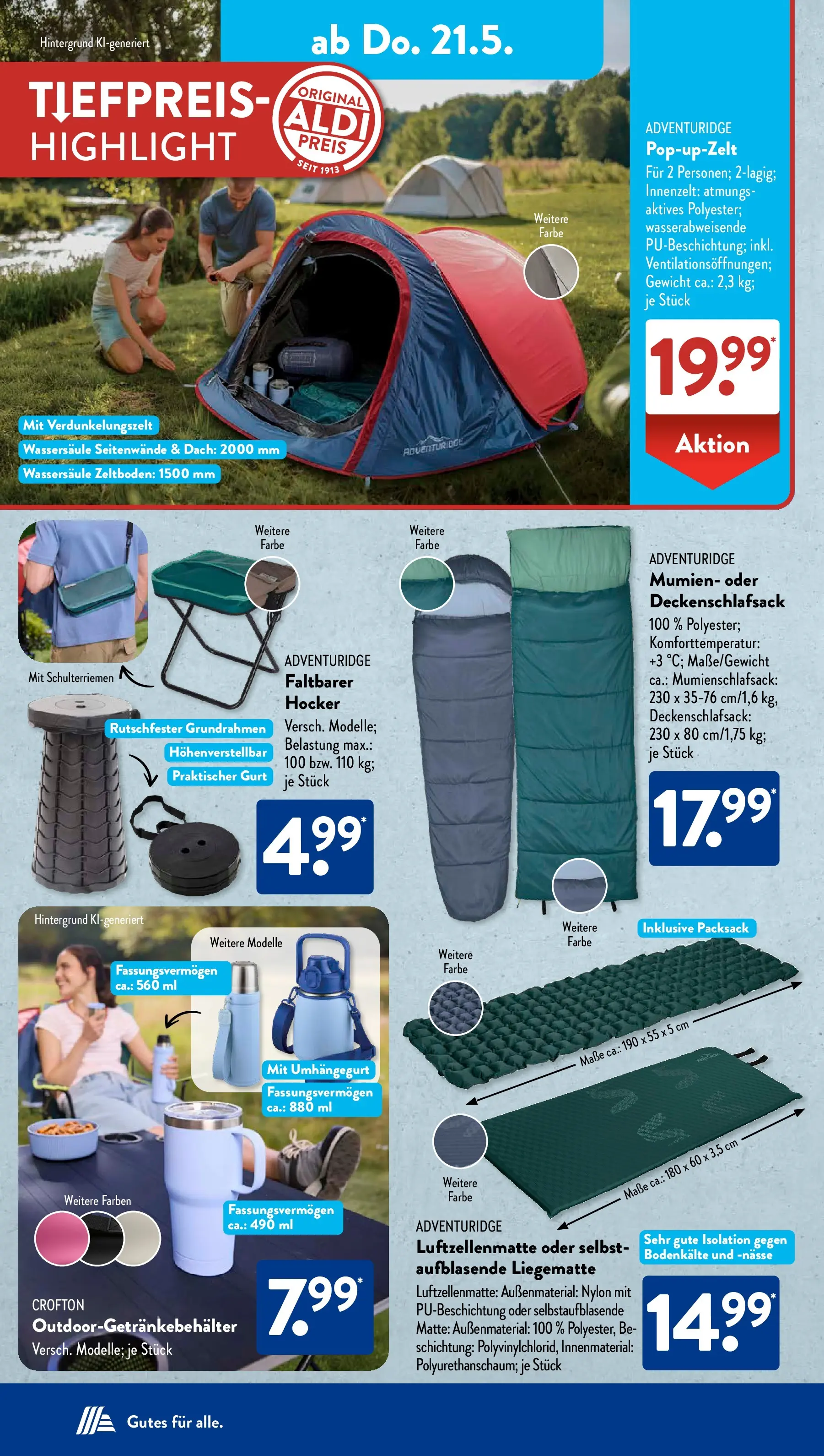 Aldi Süd - Aldi Süd: Wochenangebote (ab 17.05.2026) zum Blättern | Seite: 15 | Produkte: Gewicht, Hocker